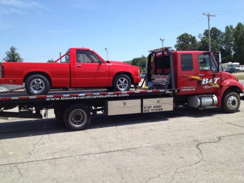 I-96 flatbed towing
